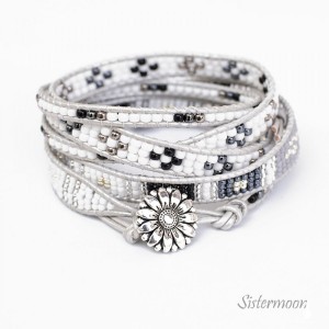 Bransoletka boho Pastel Grey