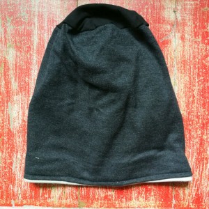 czapka unisex damska męska grafit z czernią