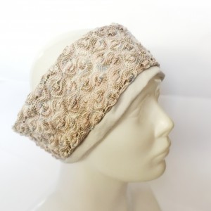 opaska damska podwójna azurowa   handmade