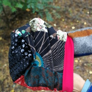 czapka patchworkowa na podszewce