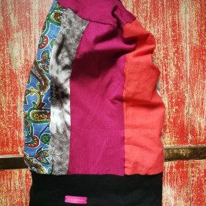 czapka patchworkowa na podszewce