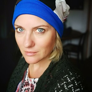 czapka patchworkowa na podszewce