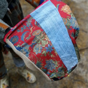 czapka patchworkowa na podszewce