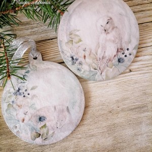 Zawieszki na choinkę ze zwierzątkami. Komplet 6 sztuk