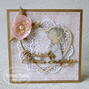 Kartka na chrzest dla dziewczynki