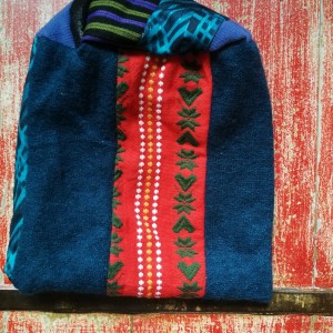 czapka patchworkowa na podszewce