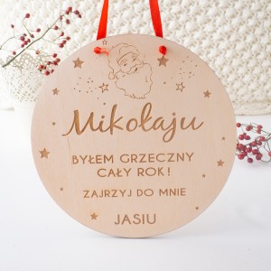 Tabliczka dla św. Mikołaja