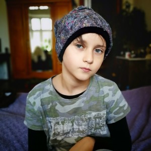 czapka mała może być na dziewczynkę na podszewce