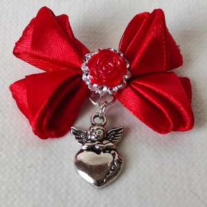 Czerwona Kokardka na Szczęście do Wózka