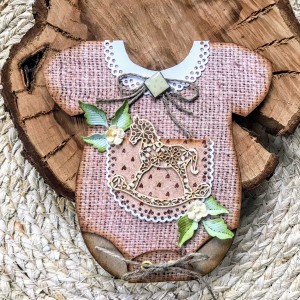 029,Kartka bodziak z bujanym konikiem na narodziny /chrzest