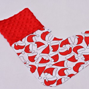 Skarpeta świąteczna na prezenty, ozdobna skarpeta na święta czapki mikołaja