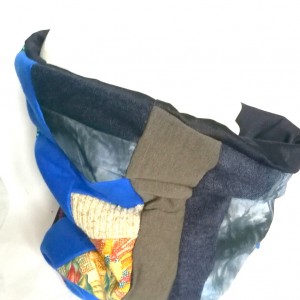 komin patchworkowy na podszewce