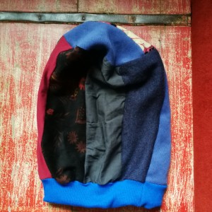 czapka na podszewce uniwersalna patchworkowa