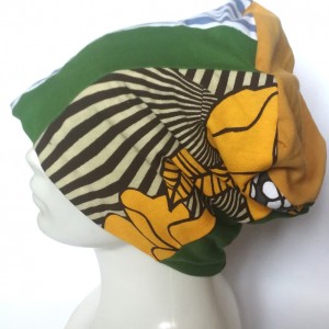 czapka na podszewce uniwersalna patchworkowa