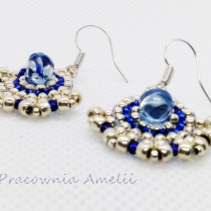 małe wachlarzyki z kroplą błękitu