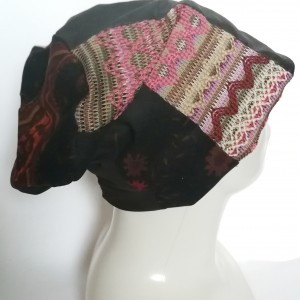 czapka na podszewce uniwersalna patchworkowa