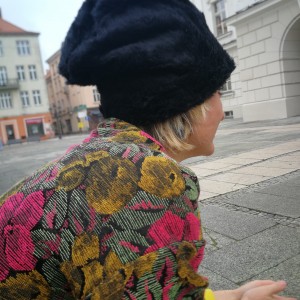 czapka czarne futerko