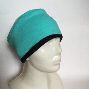 Opaska damska męska niebieska na podszewce