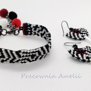 zebra komplet beading