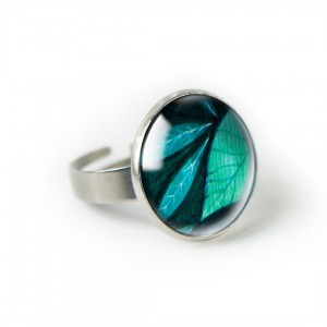 Big leaf pierścionek