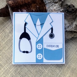 035,Kartka Dziękuję-podziękowanie dla lekarza