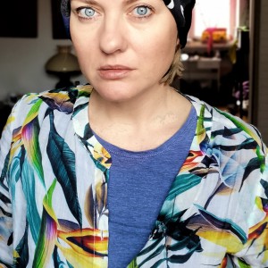 capka damska patchworkowa codzienna