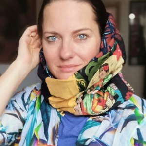 komin patchworkowy boho handmade kolorowy przejsciówka  frida kahlo handmade