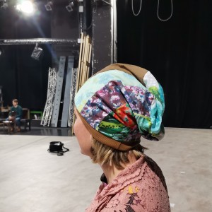 czapka damska patchworkowa codzienna