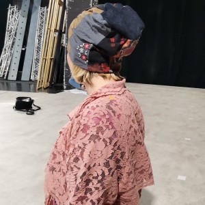 czapka damska patchworkowa codzienna