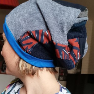 czapka damska patchworkowa codzienna