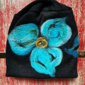 czapka wełniana  handmade zimowa