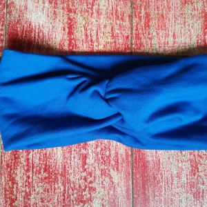 opaska turbanowa niebieska