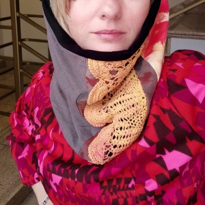 komin patchworkowy boho handmade kolorowy ciepły