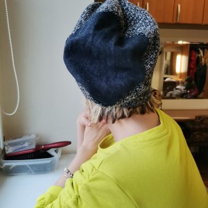 czapka damska na podszewce