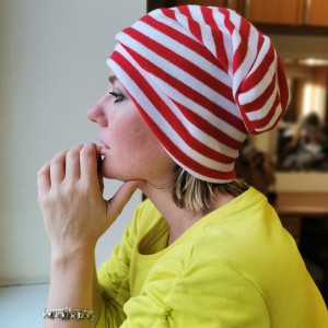 czapka damska na podszewce