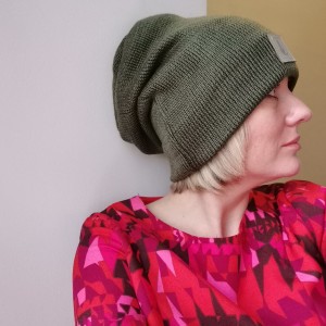 czapka wełniana duża miękka ciepła