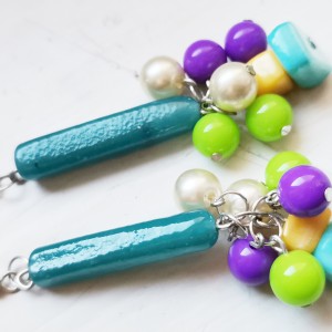 kolczyki wiszące etno