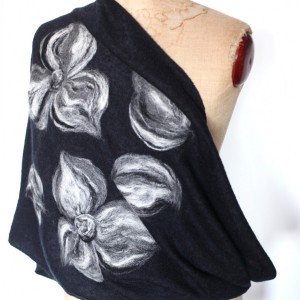 komin bohemian wełniany etniczny ludowy miły i ciepły komin handmade-komin wełniany zdejmij szpile załóż glany