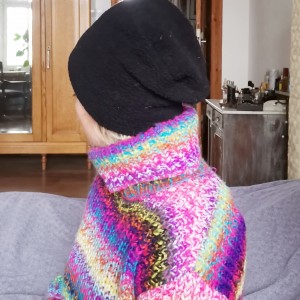 Czapka czarna baranek