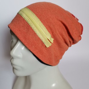 Czapka damska pomarańczowa