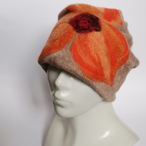 czapka welniana na podszewce