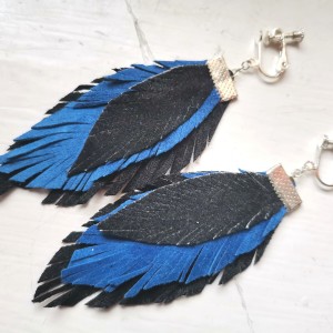 Klipsy wiszace etno boho