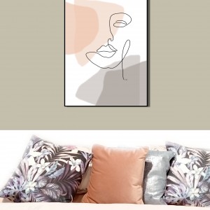 Grafika autorska "Twarz kobiety" plik cyfrowy do pobrania, wydrukuj jak chcesz