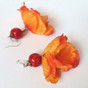 Klipsy kwiatowe lekkie