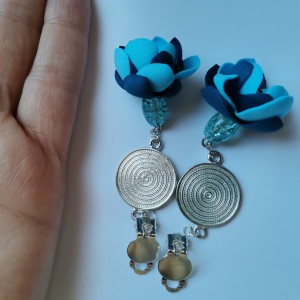 Klipsy etno boho folk kolorowe