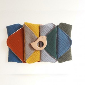 bandanka muślinowa dwustronna 2w1