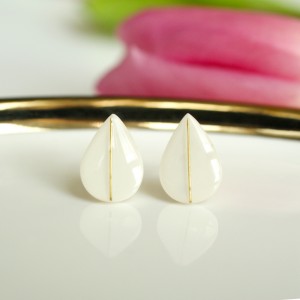 Kolczyki Łezki Drut Pozłacany Srebro 925