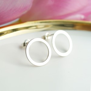 Kolczyki Małe Koła Srebro 925