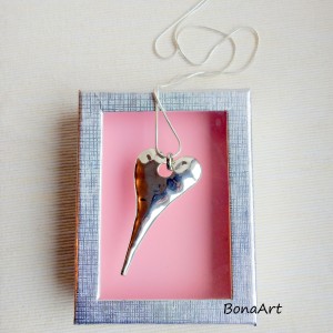 "Serduszko" zawieszka na łańcuszku , naszyjnik