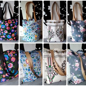 Torba na ramie duża długie uszy